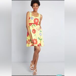 NWOT ModCloth Biking Through Brussels A-Line
Dress Size XS